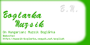 boglarka muzsik business card