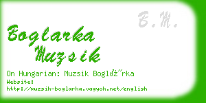 boglarka muzsik business card